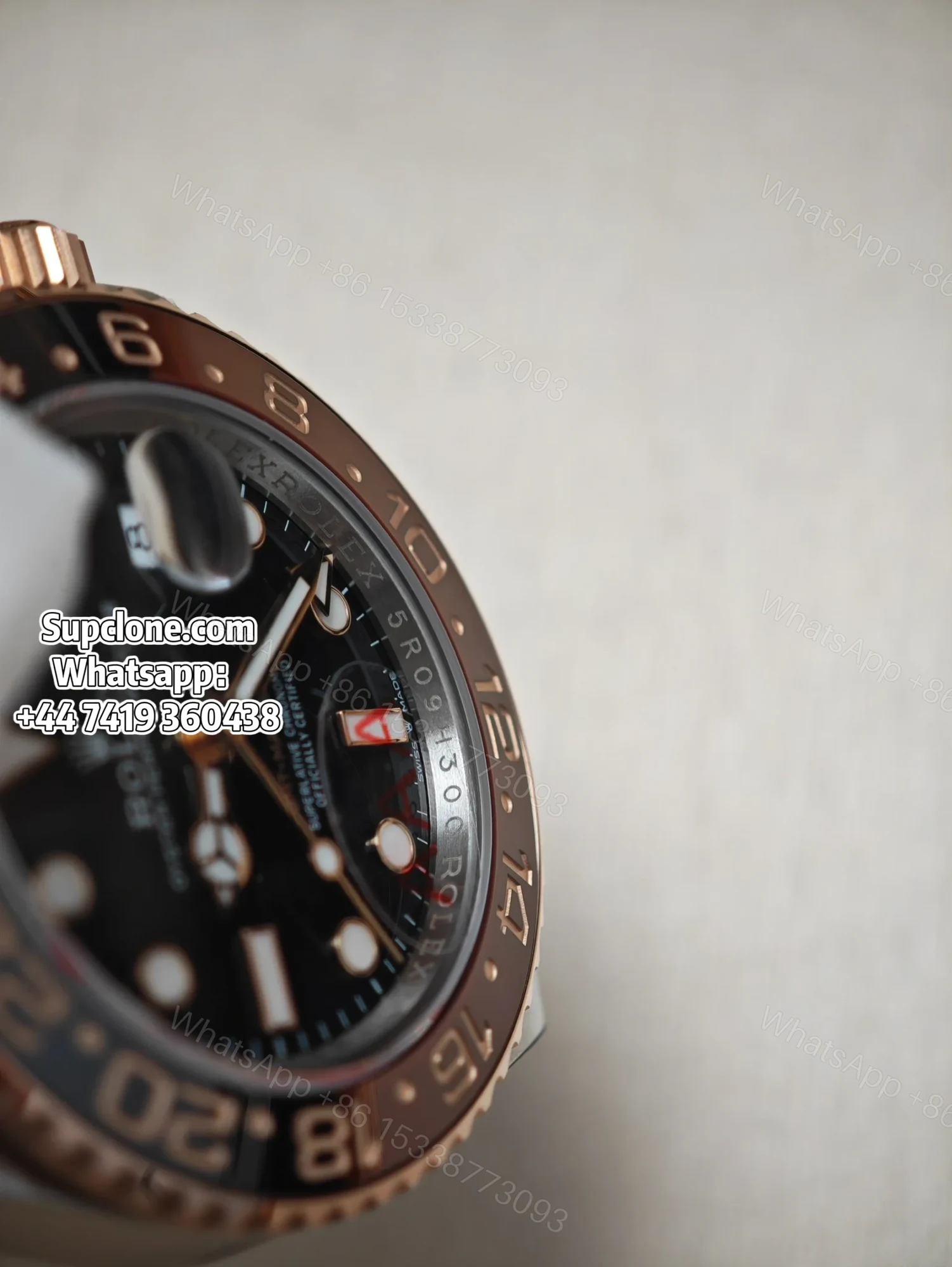 View 18 of Rolex Super Clone Watches 1:1 Root Beer GMT-Master II 126711CHNR 3285 Movement Weighted