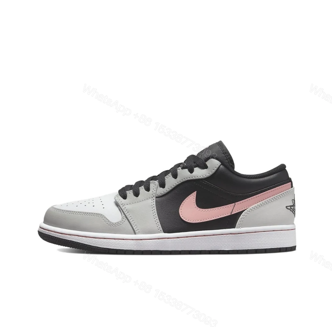 View 6 of Air Jordan 1 Low Black Grey Pink4 553558-062