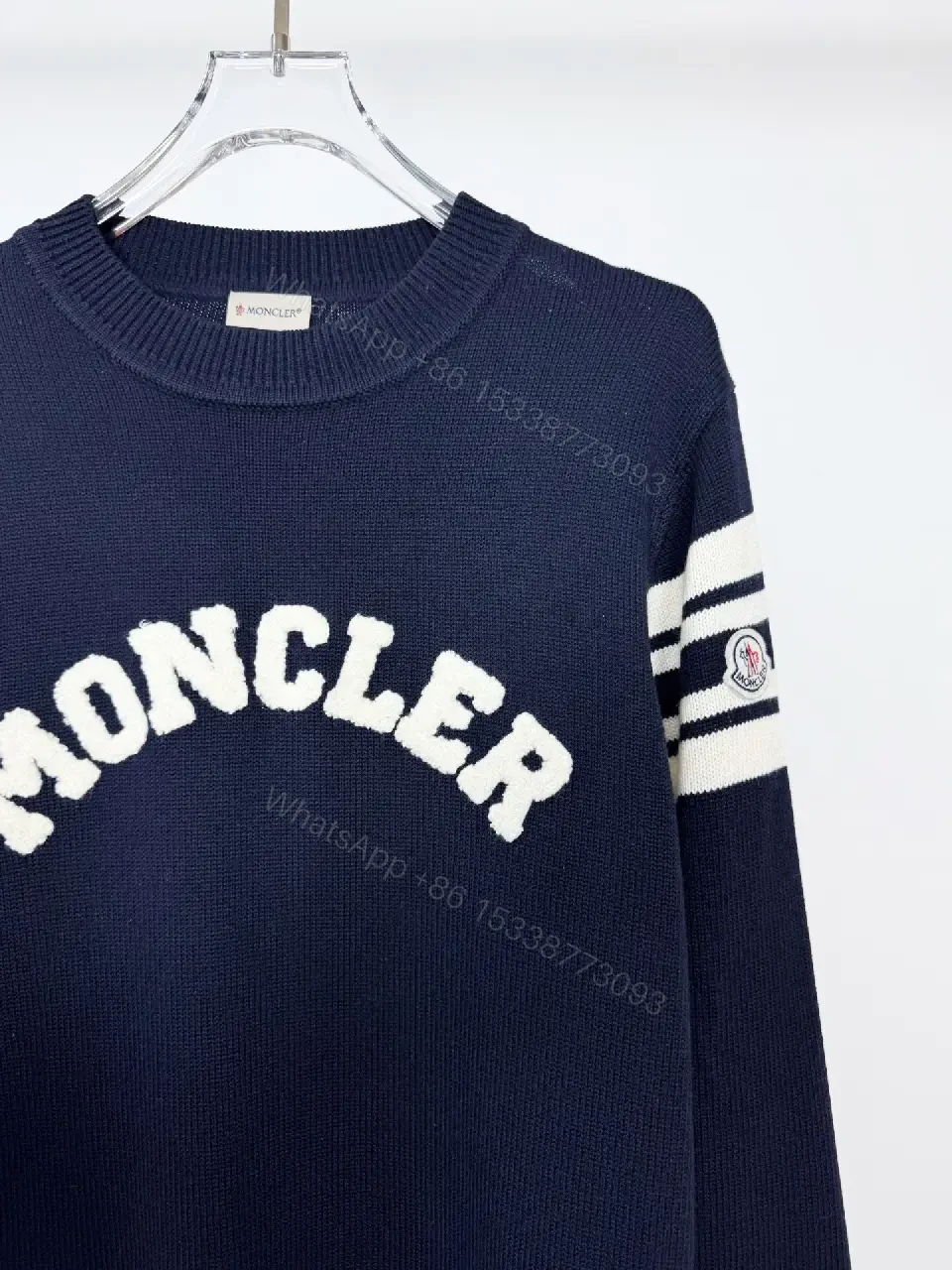 View 9 of Dark Navy Knit Pullover: Designer-Inspired Comfort & Style