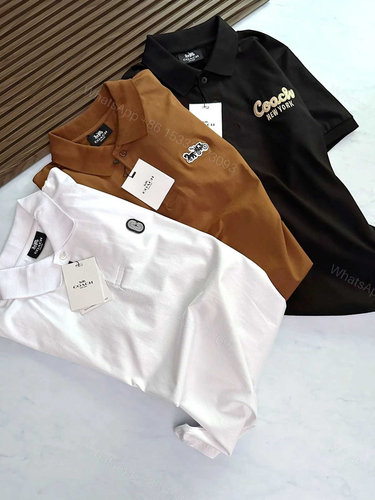 View 19 of FIRST COPY COACH IMPORTED QUALITY EXCLUSIVE POLO TEES