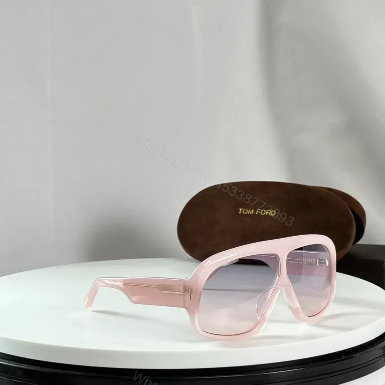 View 6 of Translucent Rose Shield Sunglasses â€“ Lux Pink, Oversized Shield, UV400 Protection