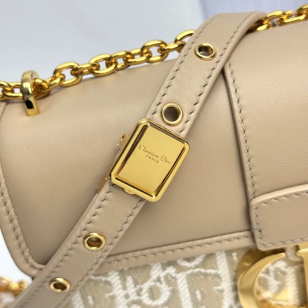 View 8 of Taupe Leather + Metal Texture Crossbody - Chic Sleek Compact Bag