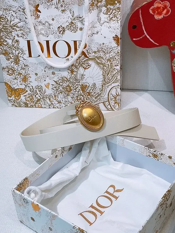 White Leather Belt with Gold Button – Luxe Minimalist Style — view 1