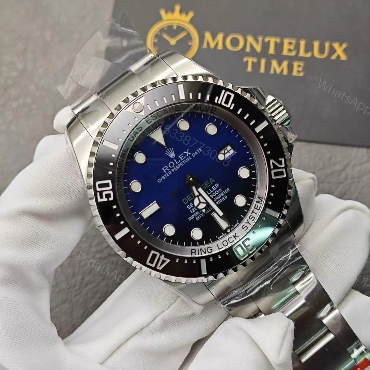View 4 of Rolex Deepsea Swiss Clone – Silver/Dark Blue