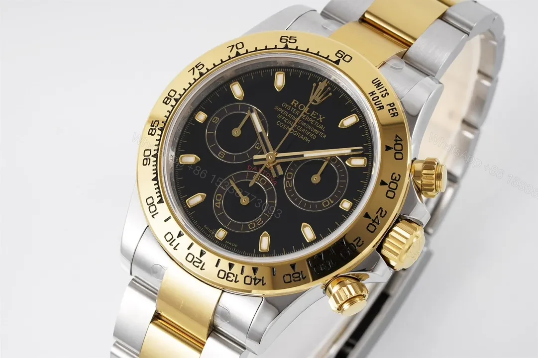 View 2 of 3A Factory Clean Factory KING Rolex Daytona 4130 Black Gold