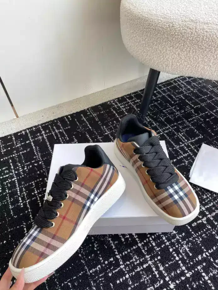 View 8 of BURBERRY RANGLETON CHECK SNEAKERS – BBR102
