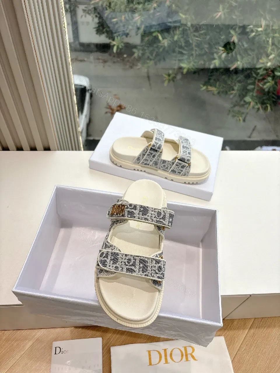 View 4 of Patterned Luxury Sandals with Monogram Texture, Comfort-First Footwear