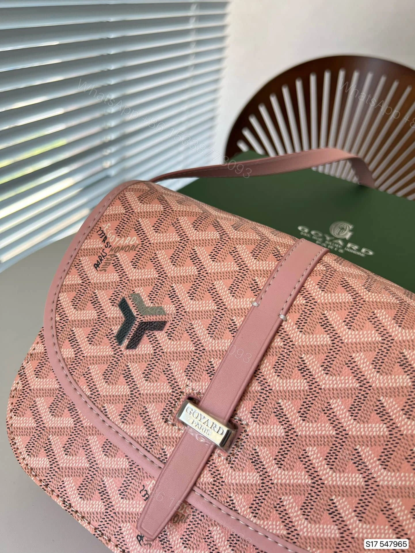 View 9 of GOYARD BELVEDERE PM BAG PINK 22CM