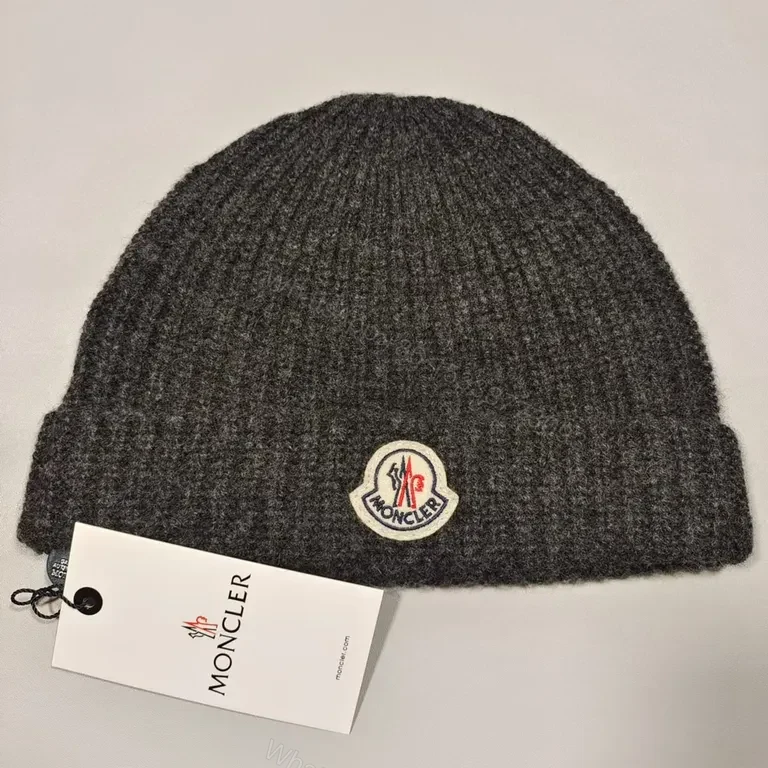Cozy Wool-Blend Beanie with Signature Patch — Textured Warmth — view 1