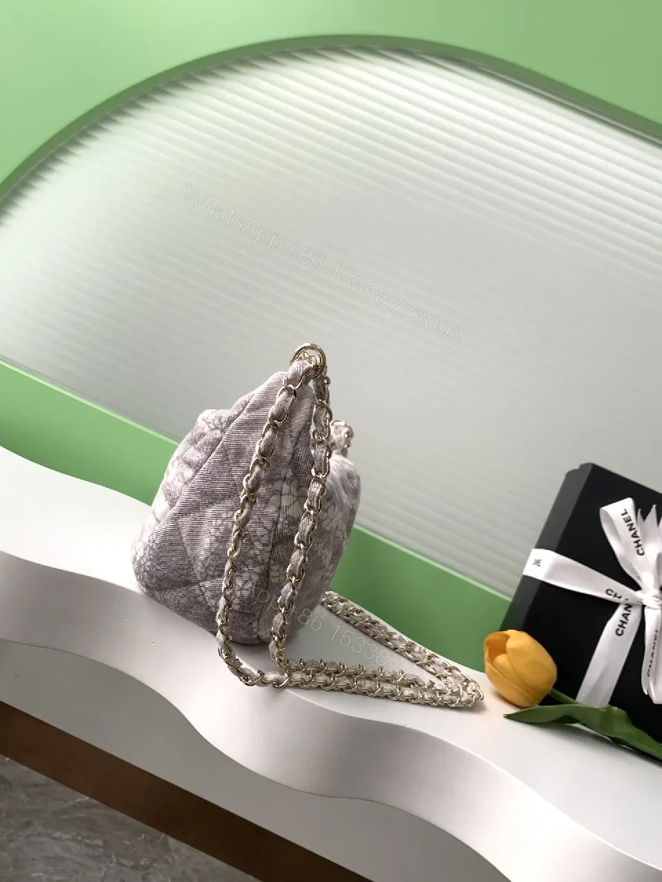 View 5 of Textured Quilted Flap Bag – Luxe Everyday Chain-Shoulder Bag
