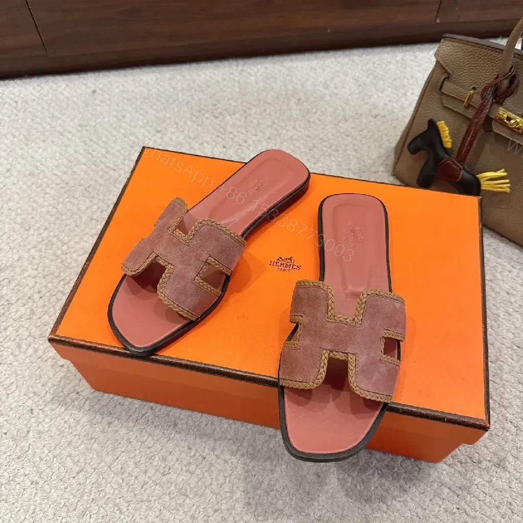 View 9 of Textured Suede-Stride Slide Sandals: Comfort Luxury Footbed
