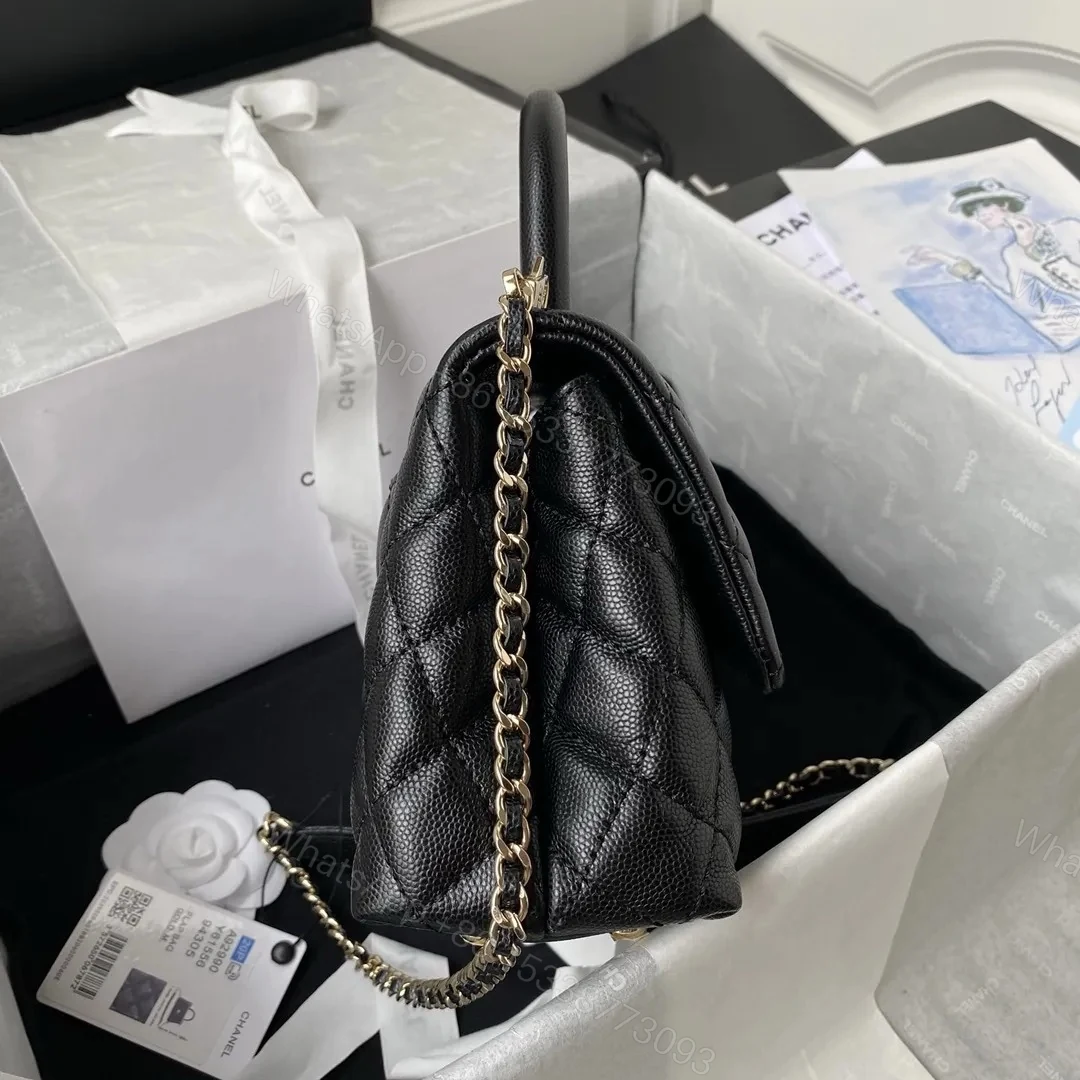 View 7 of Chanel Coco Small Black with Gold Hardware