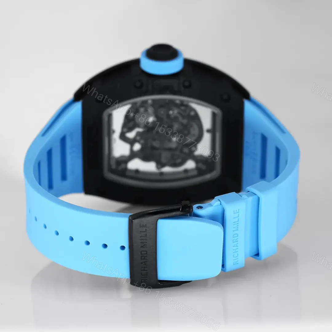 View 8 of EUR Factory Richard Mille RM055 Blue Carbon Fiber Watch