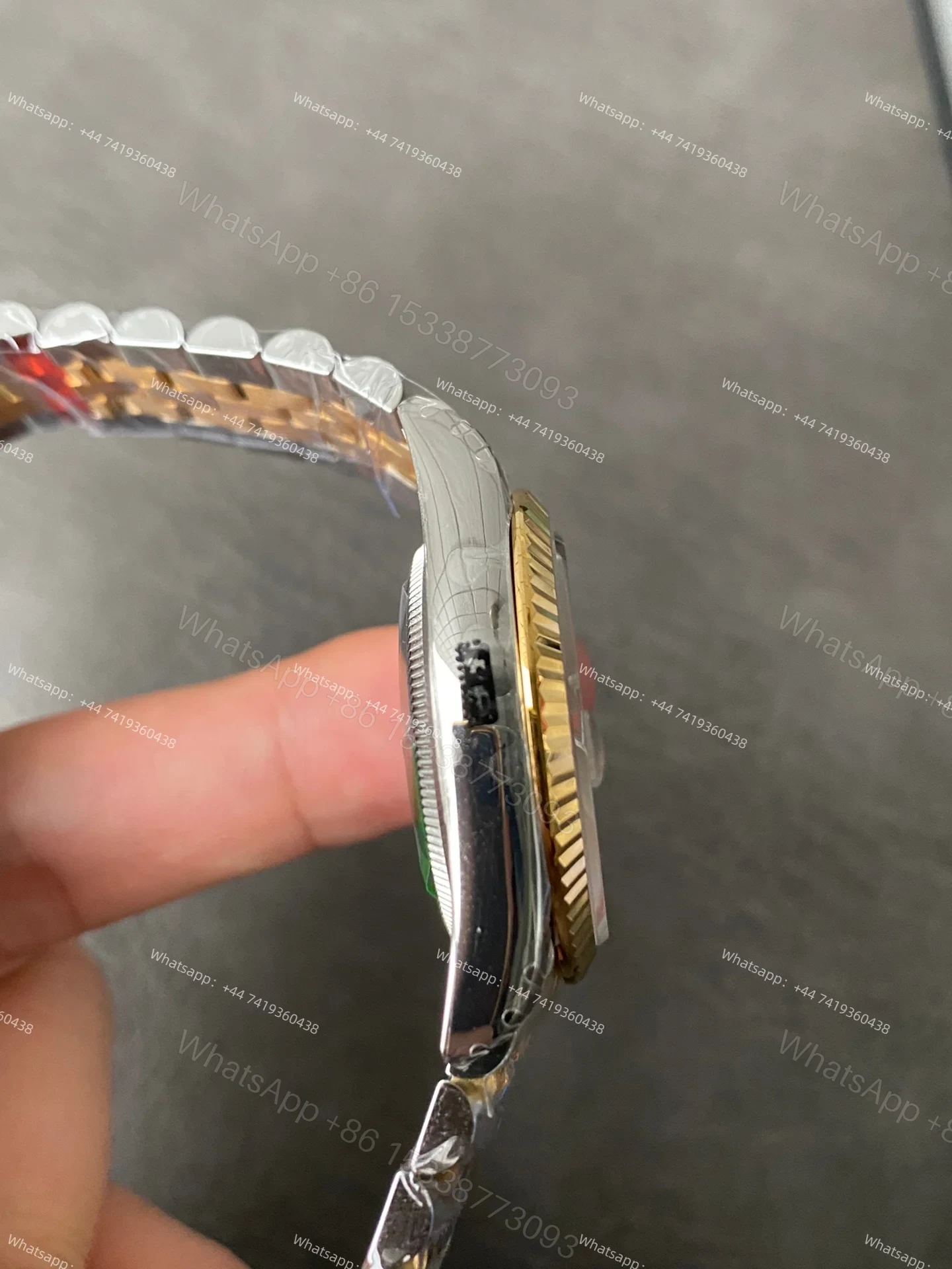 View 7 of Rolex Datejust M126233-0039 1:1 Replica Water Ripple Gold Dial Jubilee 36MM 3235 Movement Super Clone Watch