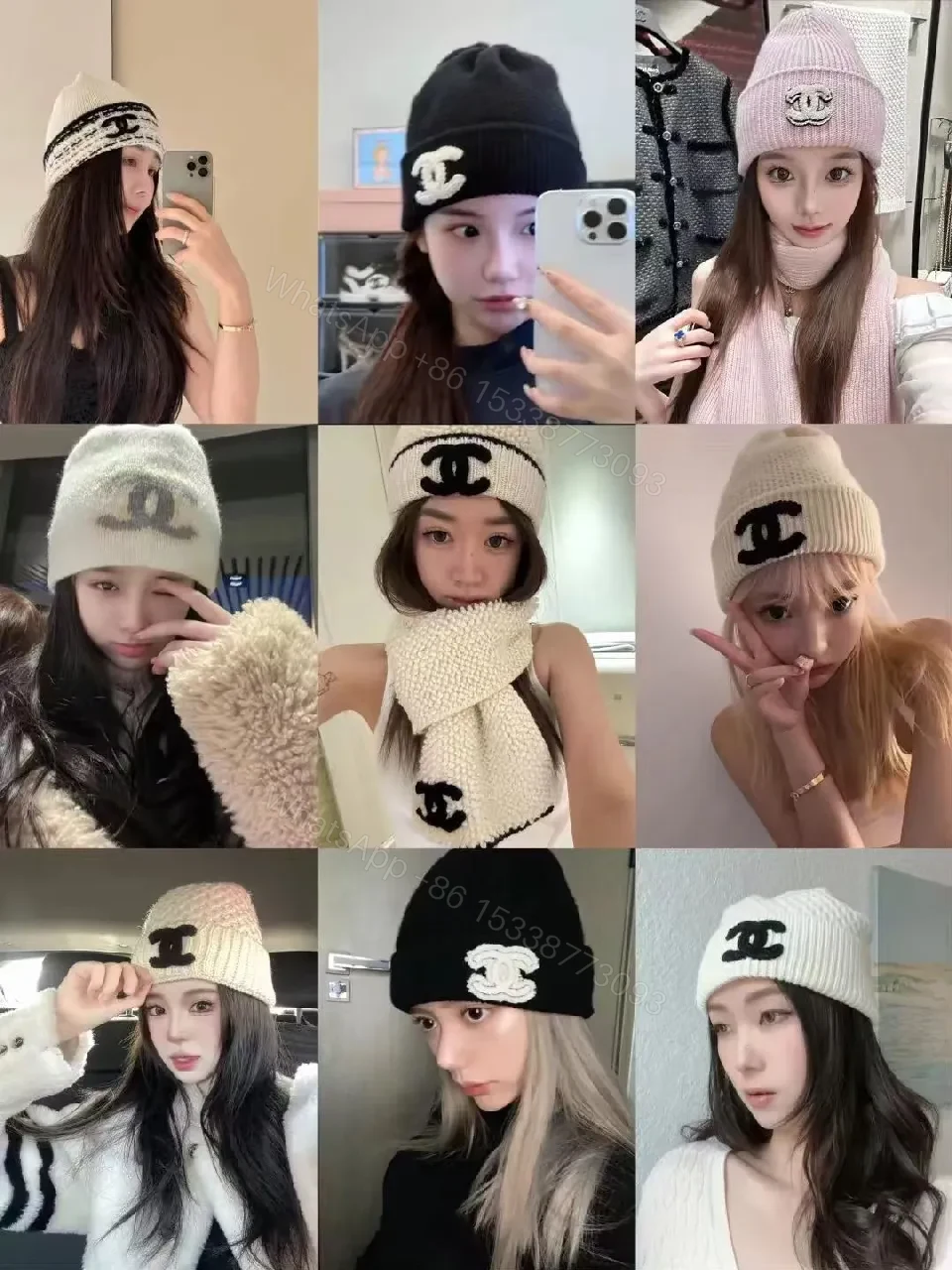 View 7 of Black + Knit + Beanie + Subtle Logo + Beanie
