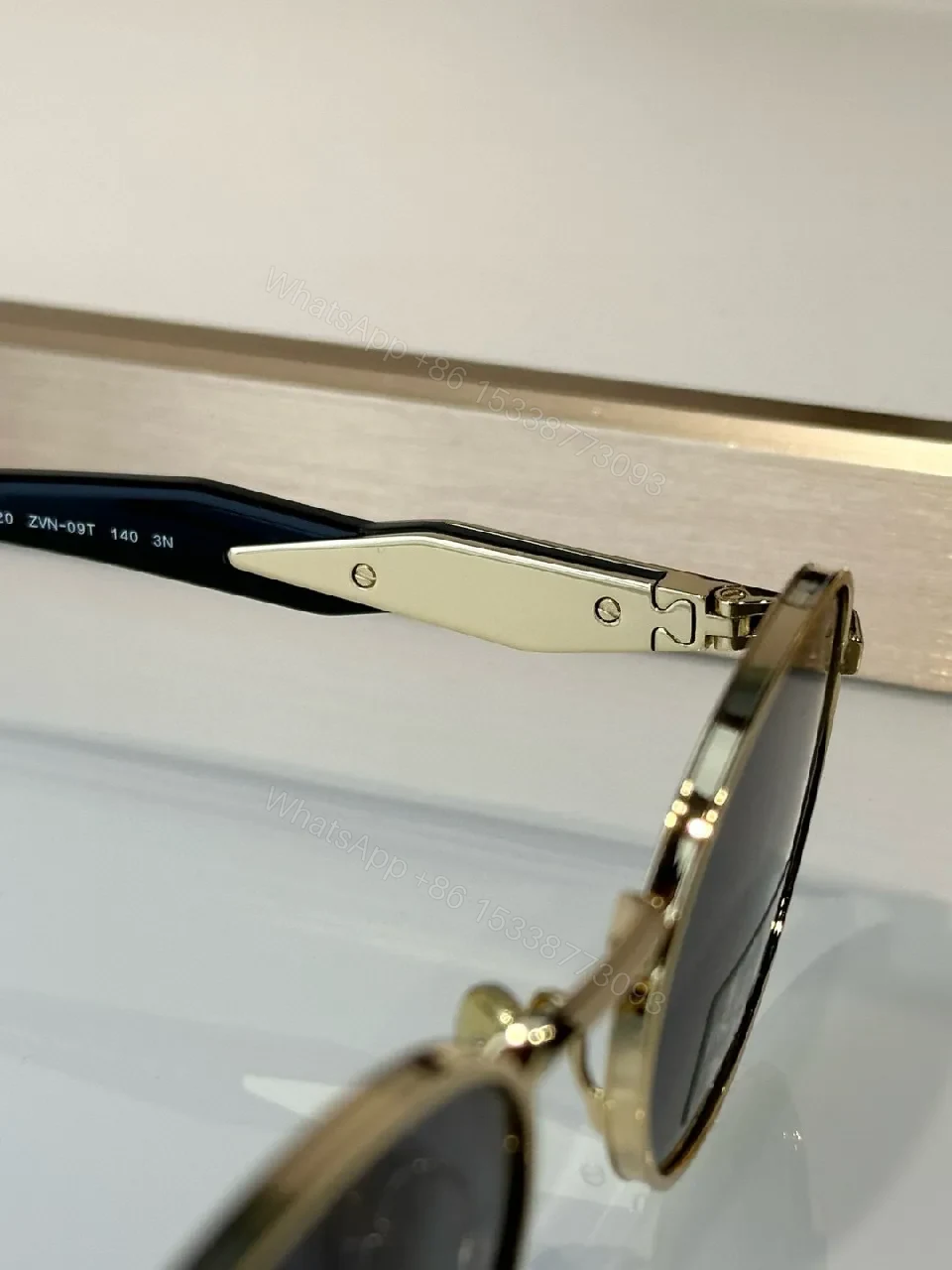 View 4 of Pink-Tint Round Frames Pearl-Style Sunglasses