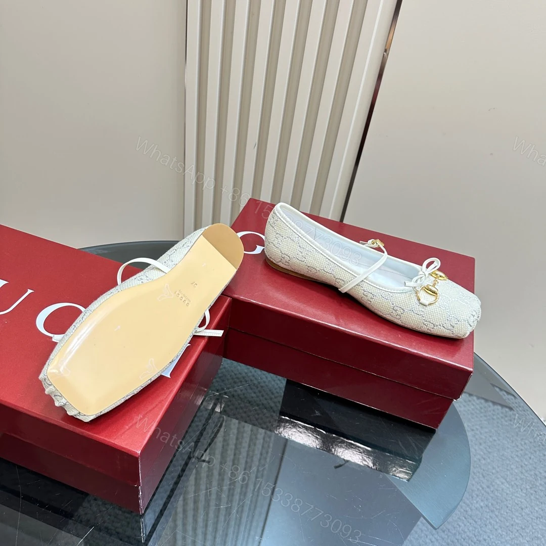 View 4 of GUCCI WOMEN’S HORSEBIT BALLET FLAT WHITE
