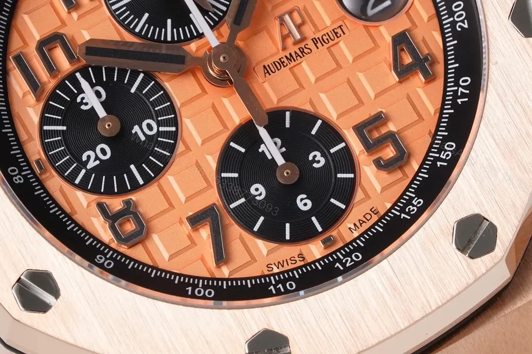 View 5 of Audemars Piguet Royal Oak Offshore Rose Gold Chronograph with Exclusive 4404 Movement and Adjustable Link Bracelet