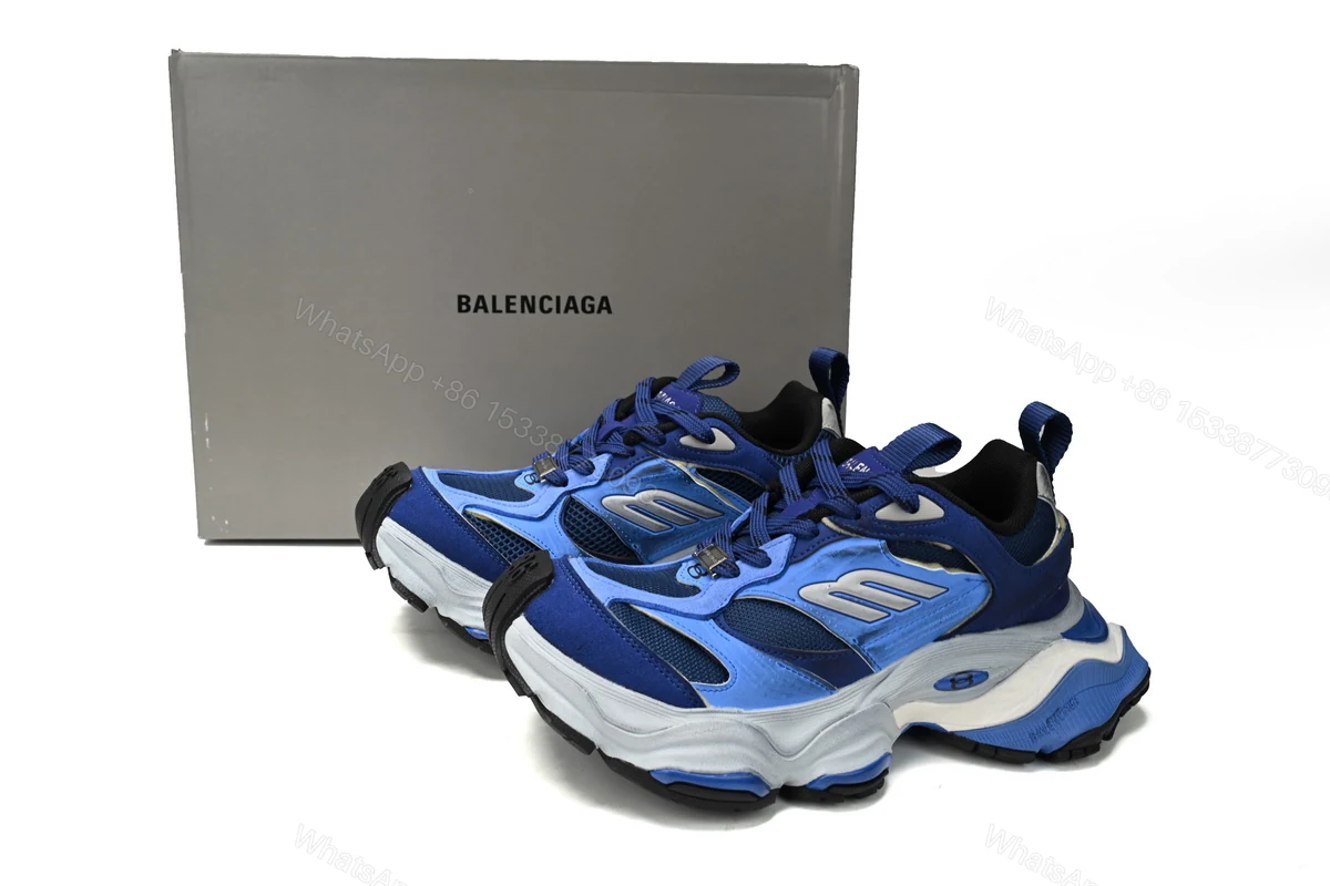 Balenciaga CARGO Sneaker White Sapphire Blue 784339-W2MV3-2325 — view 2