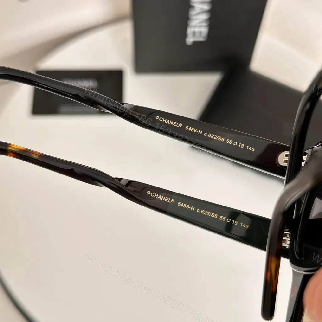 View 6 of Tortoise Shell Sunglasses with Gold Detailing – Luxe Eyewear