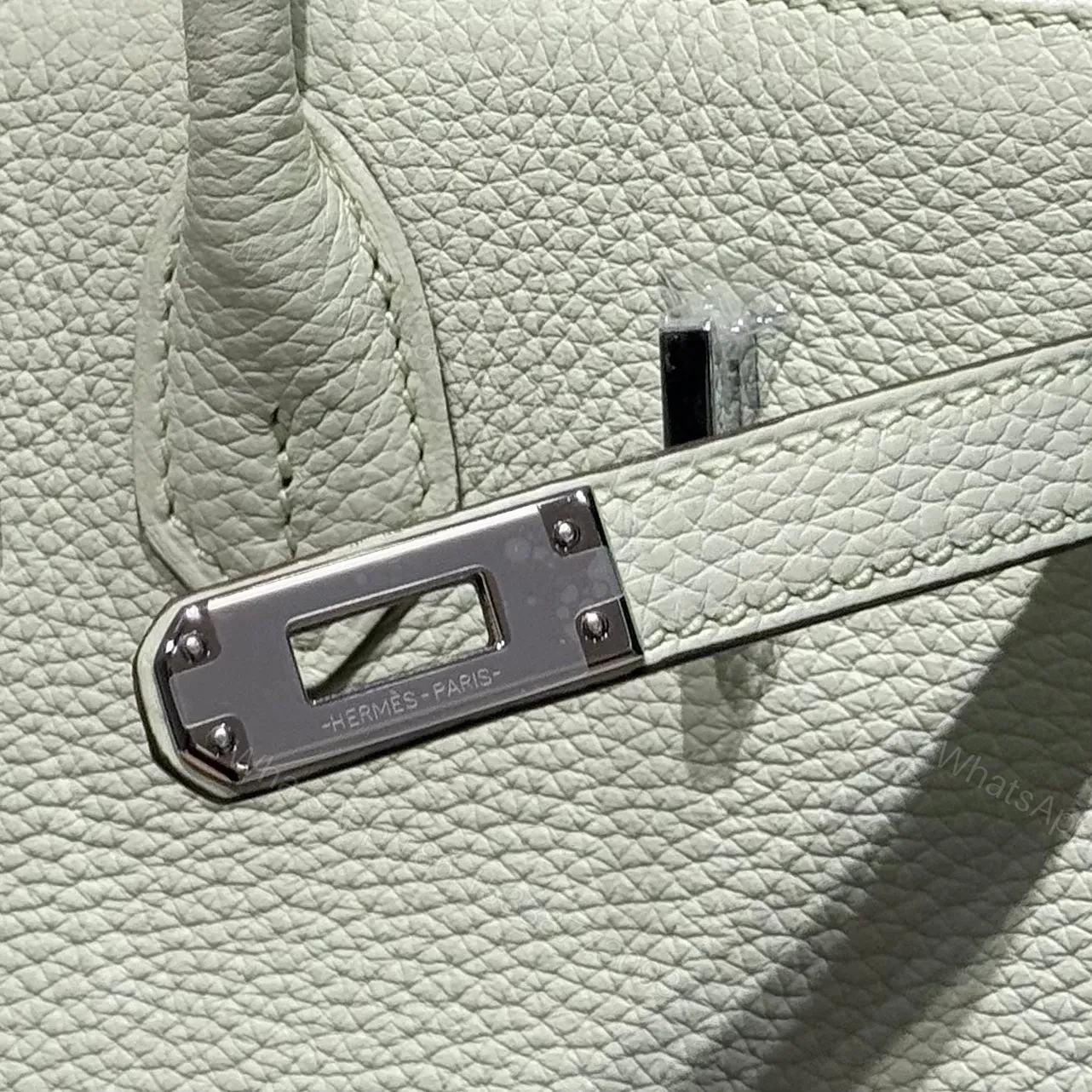View 5 of HN 25 IN LIGHT MINT GREEN SILVER HARDWARE