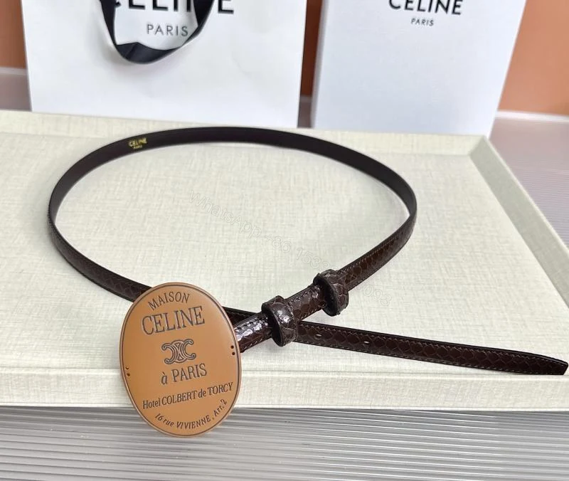 View 5 of Celine赛琳1.3cm女士双面牛皮腰带_高仿a货厂家-奢品库