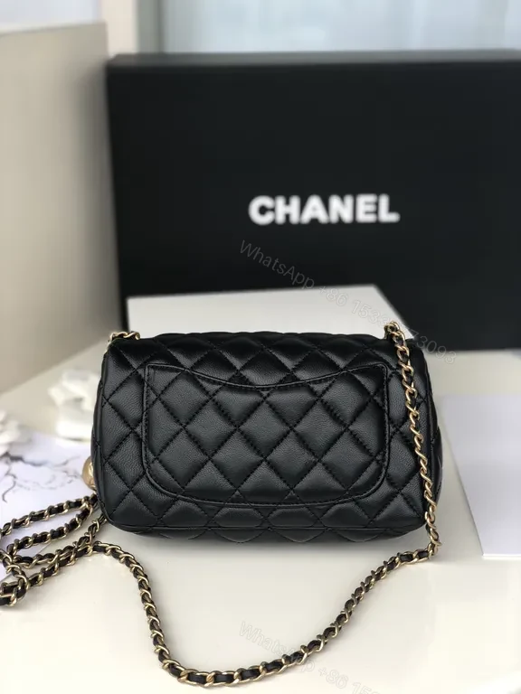 View 7 of Chic Quilted Chain Bag: Luxury Compact crossbody silhouette