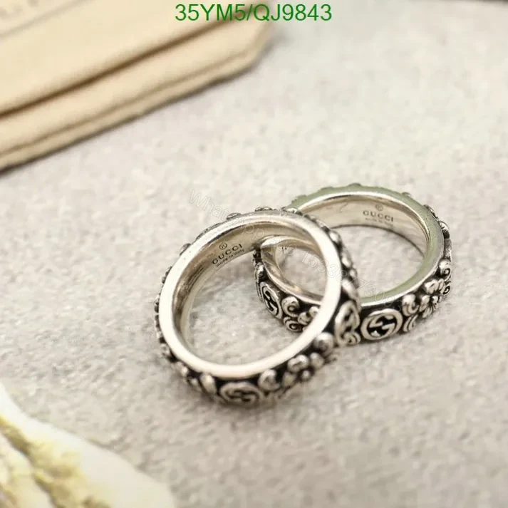 Gucci knockoff Mirror Silver Ring QJ98432 – High-Quality Jewelry — view 1