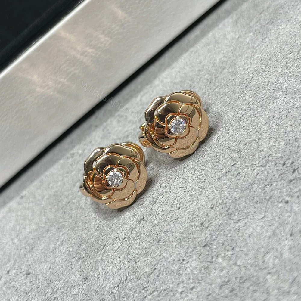 View 4 of CHANEL BOUTON EARRINGS