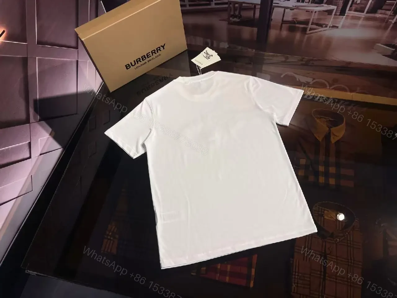View 9 of Textured Cotton Everyday Tee: Luxe Subtle Logo, Soft Comfort