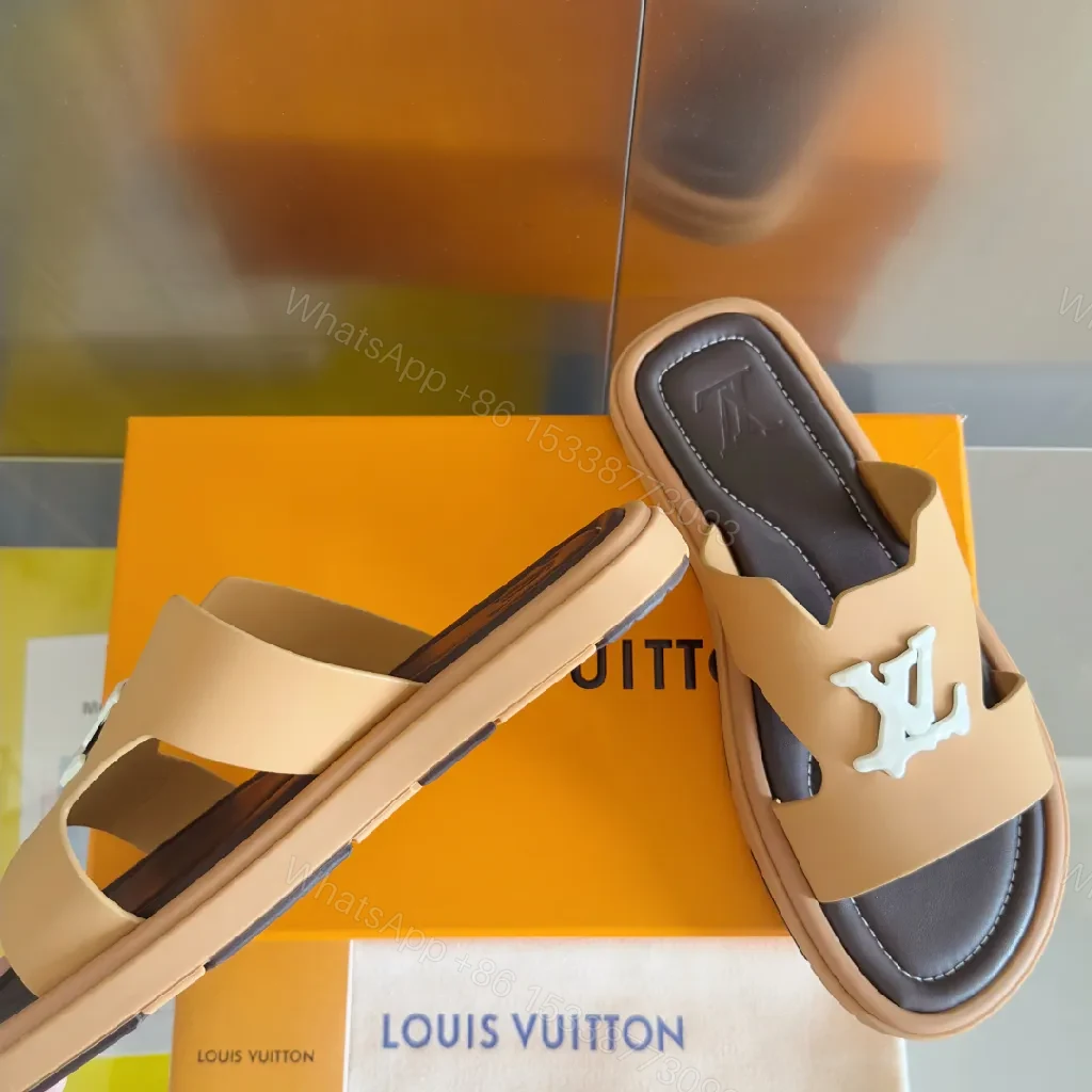 View 2 of Luxor Wave Sandal: Minimalist Comfort with LV Accent