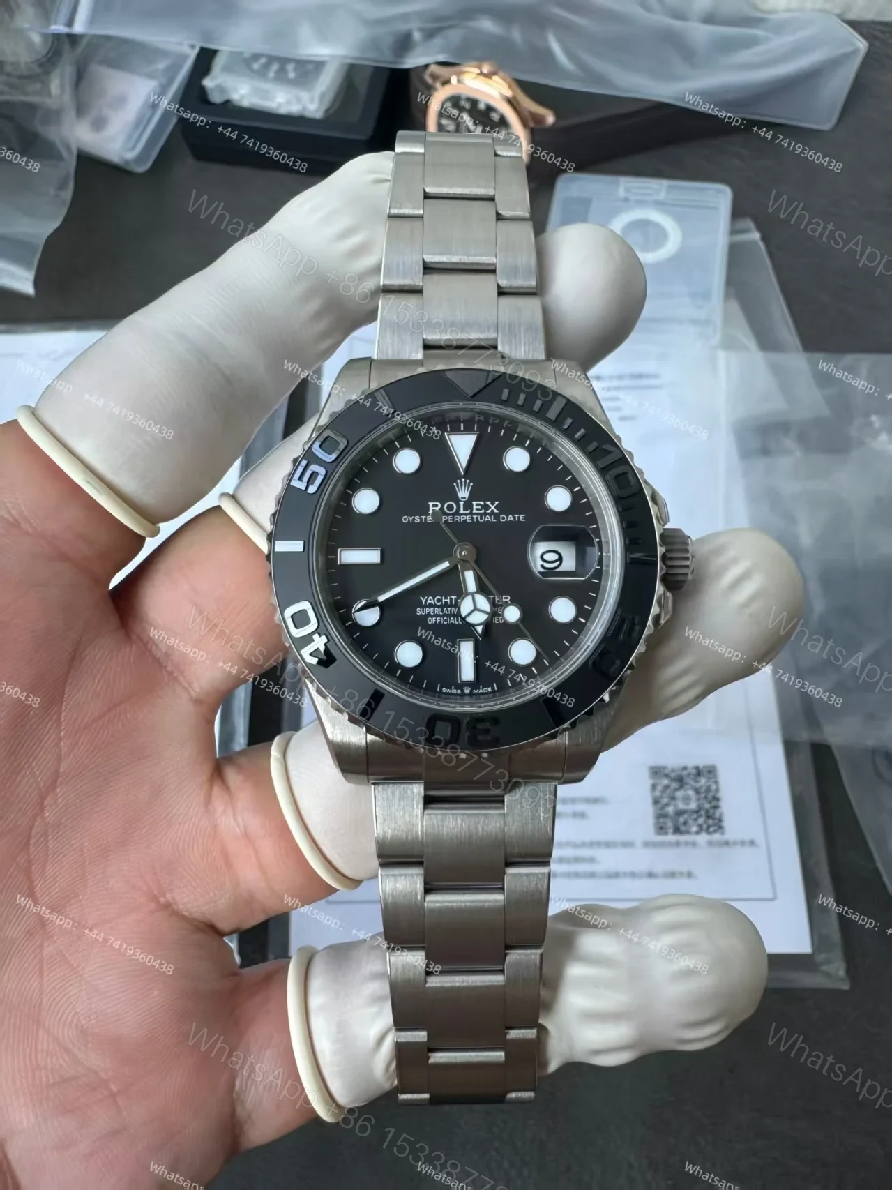 View 2 of Rolex Yacht-Master M226627-0001 1:1 Replica 42MM Titanium 3235 Movement Super Clone Watch