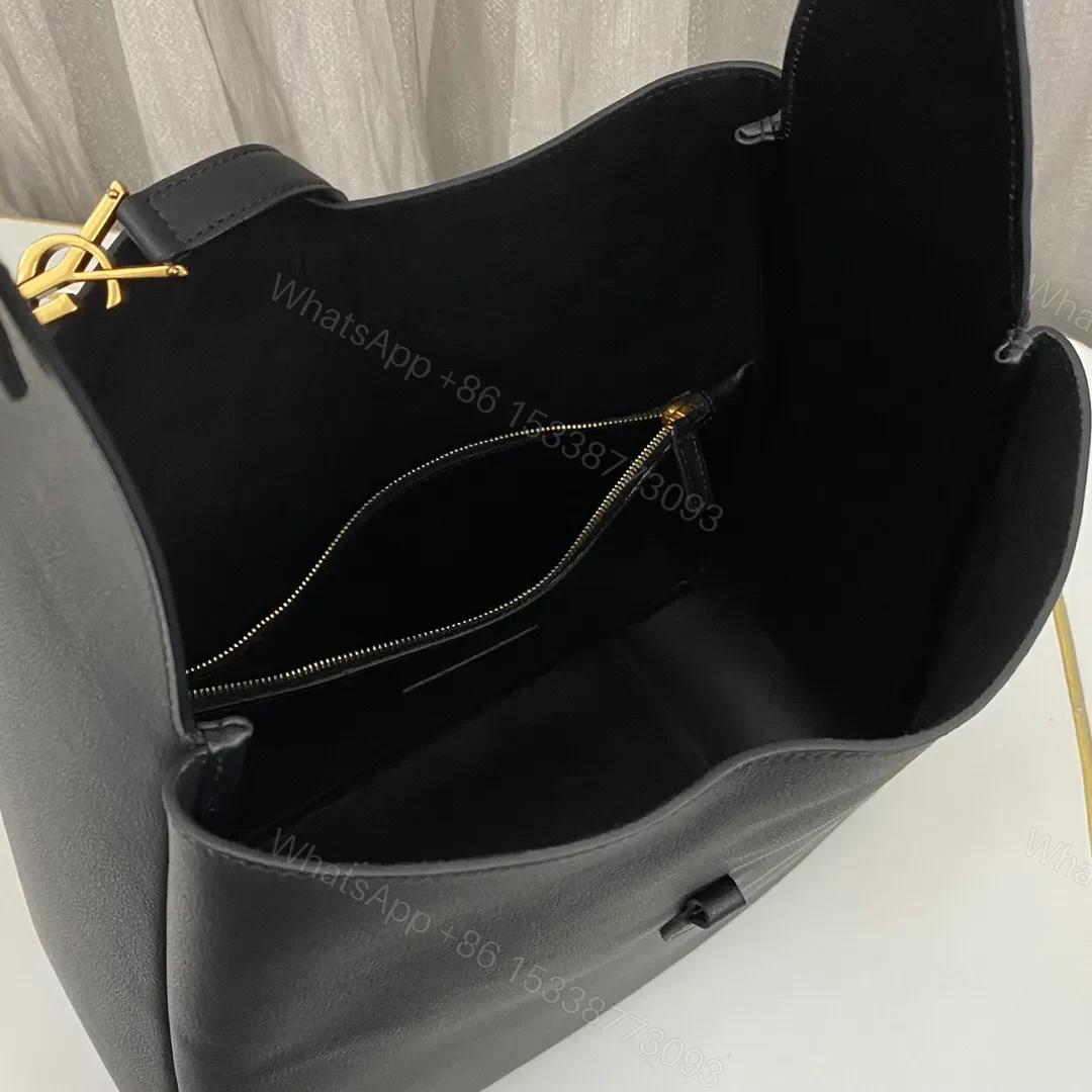 View 5 of YSL Black 1453YS Hobe Bag 30cm