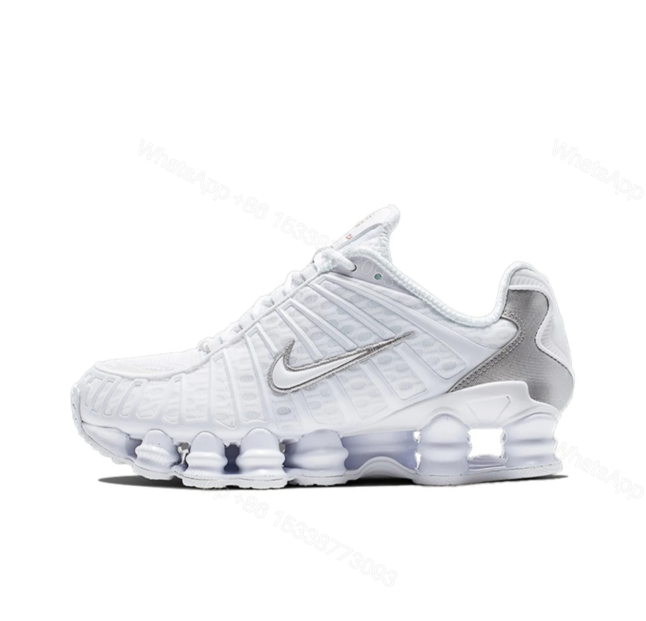 View 7 of Nike Shox TL White Metallic Silver AR3566-100