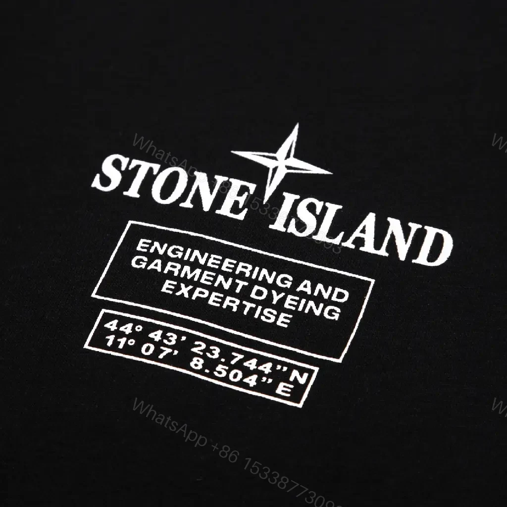 View 9 of Black Cotton Crest Tee — Minimalist, Modern Utility, SoftFeelTM