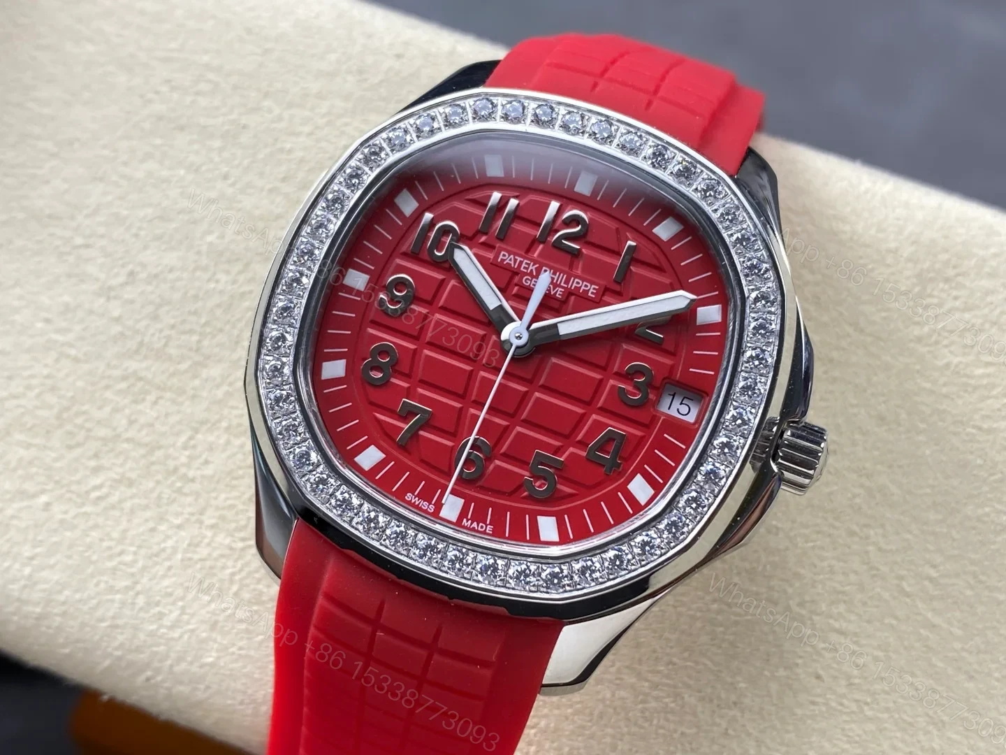 View 3 of Patek Philippe Aquanaut 5067 Stainless Steel Red Singapore 2019 5067A-027