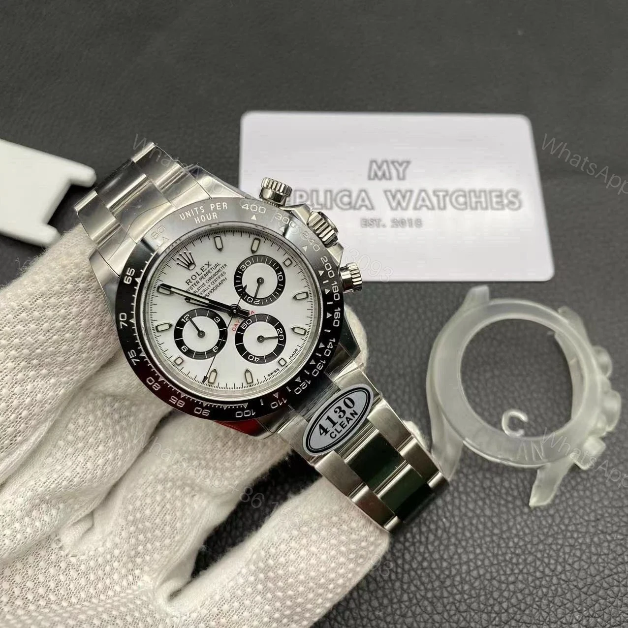 View 5 of Rolex Daytona Panda Replica Copy 116500LN Black Bezel