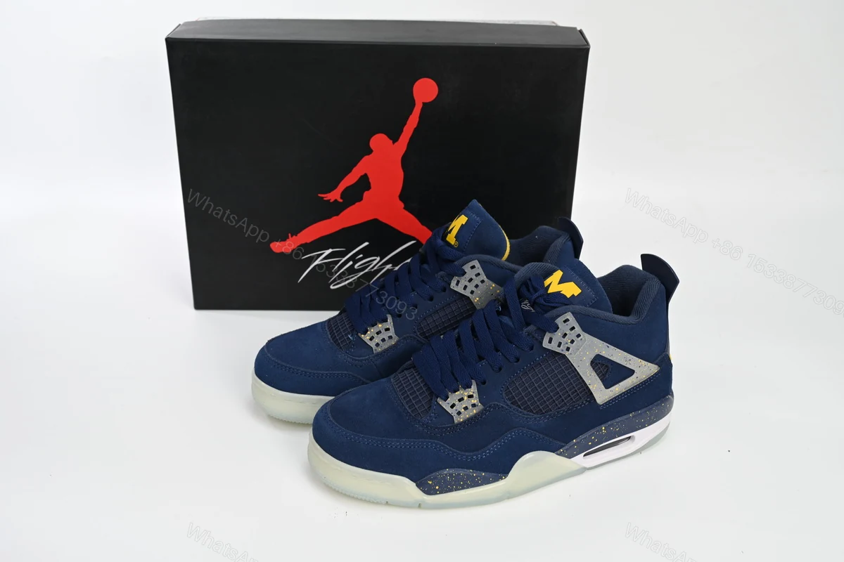 View 2 of Air Jordan 4 Retro Michigan AJ4 1036660