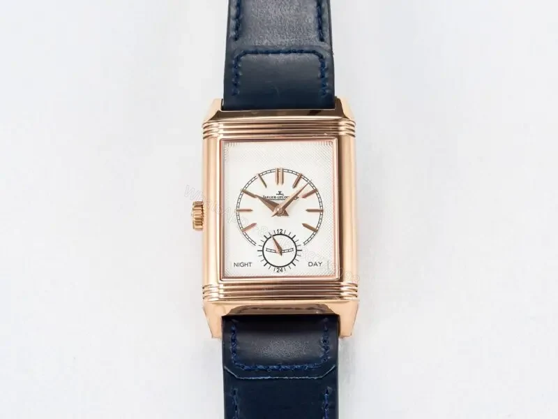 View 16 of Reverso Tribute Duoface Small Seconds RG MGF Best Edition Blue Dial on Blue Leather Strap A854A