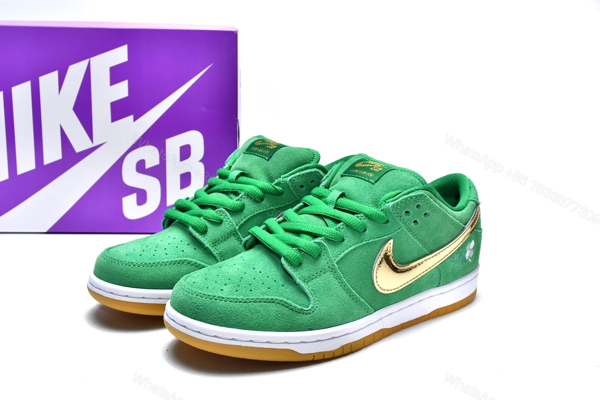 View 3 of Nike SB Dunk Low St. Patrick’s Day BQ6817-303