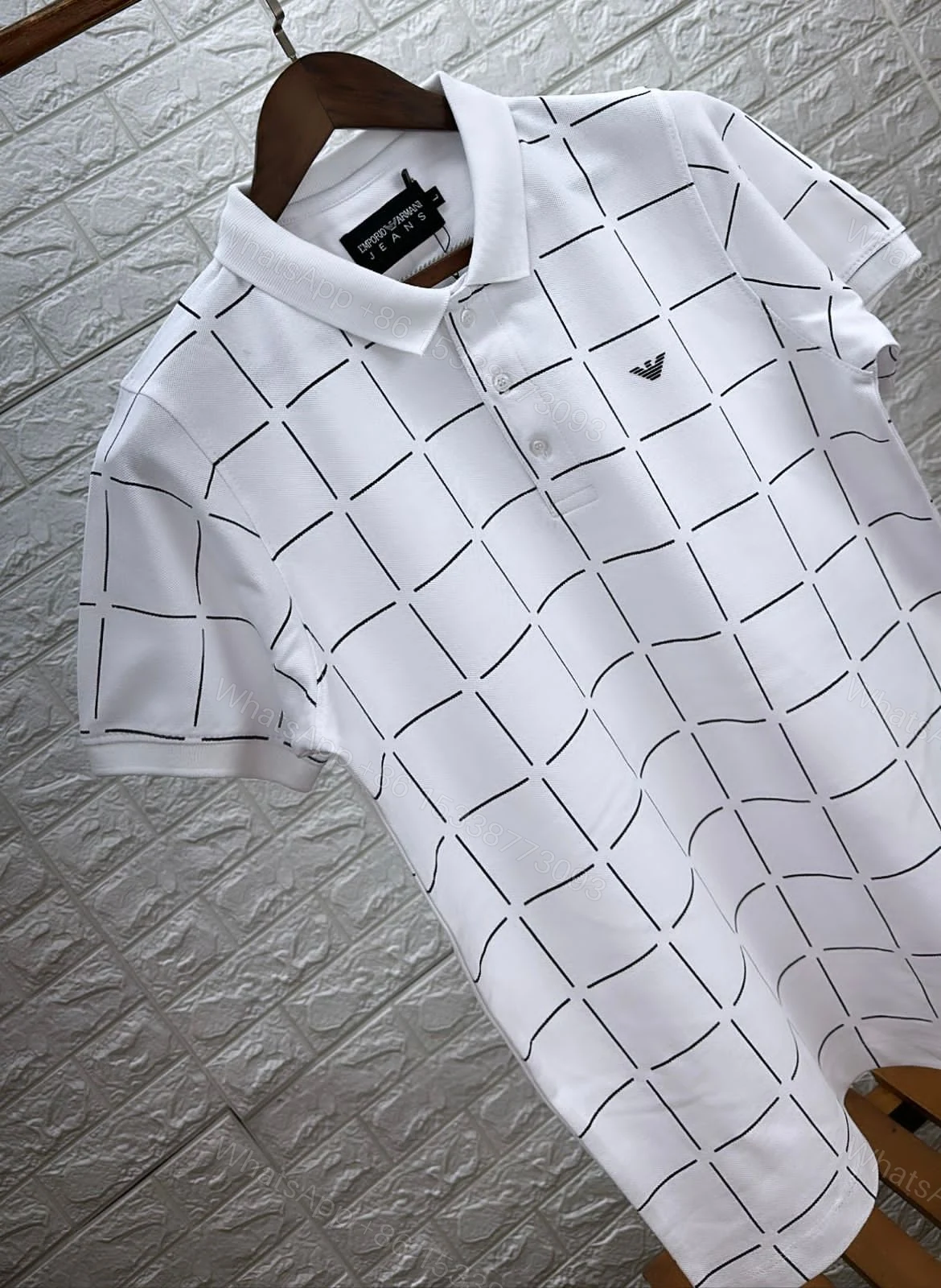 View 3 of First Copy Armani Premium Cotton Lycra Polo T-Shirts