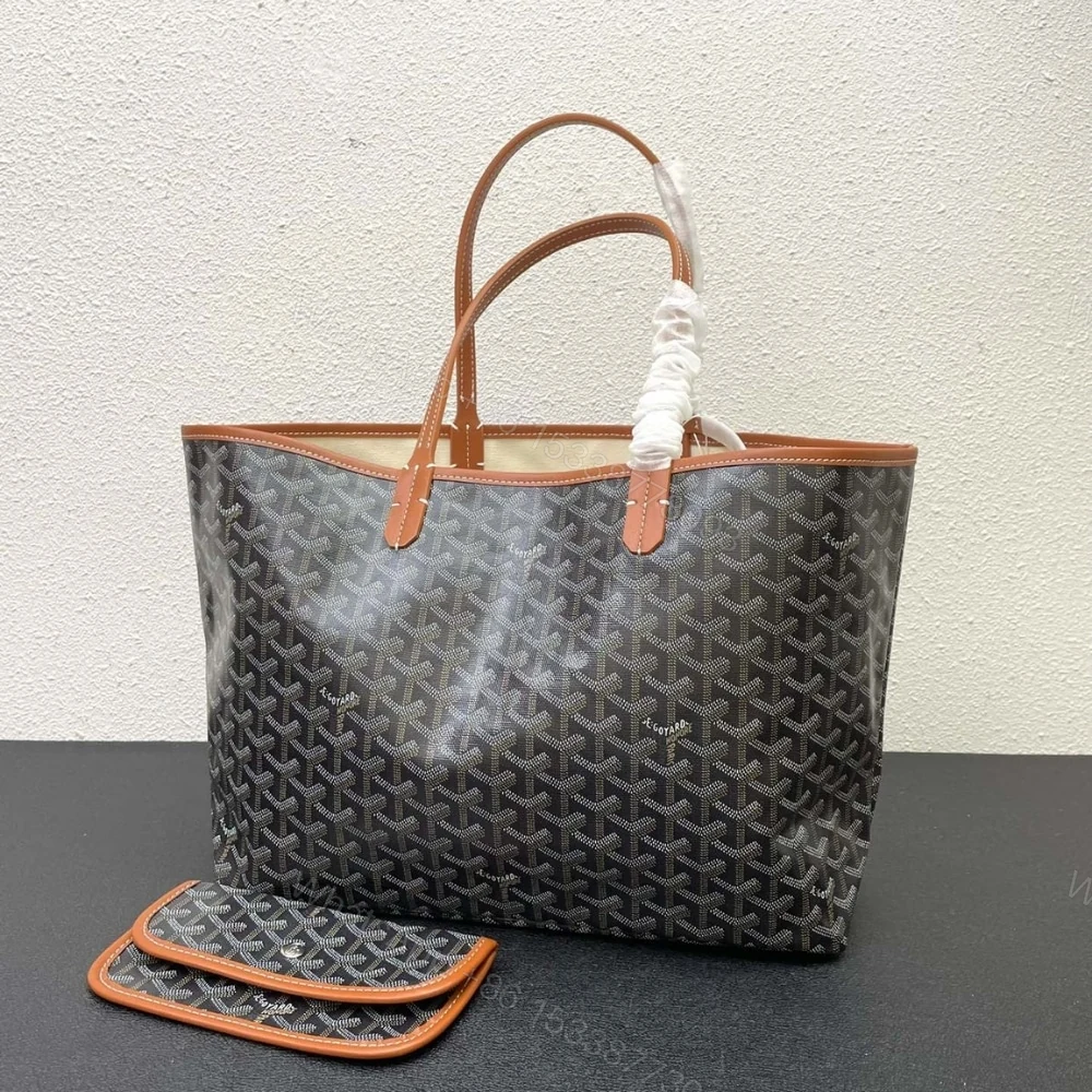 View 4 of GOYARD SAINT LOUIS GM BAG BLACK AND TAN 47CM STLOUIGMLTY01CL03P