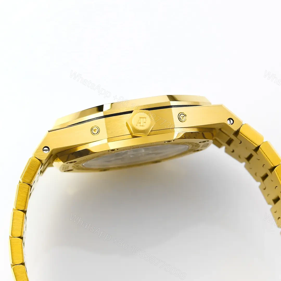 View 6 of Audemars Piguet Royal Oak Perpetual Calendar Watch – Blue Dial, Gold Case and Bracelet, Ref. 26574ST.OO.1220ST.03
