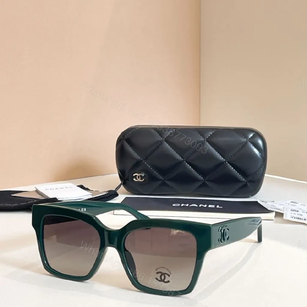 View 6 of Black Acetate Oversized Square Sunglasses + Quilted Case