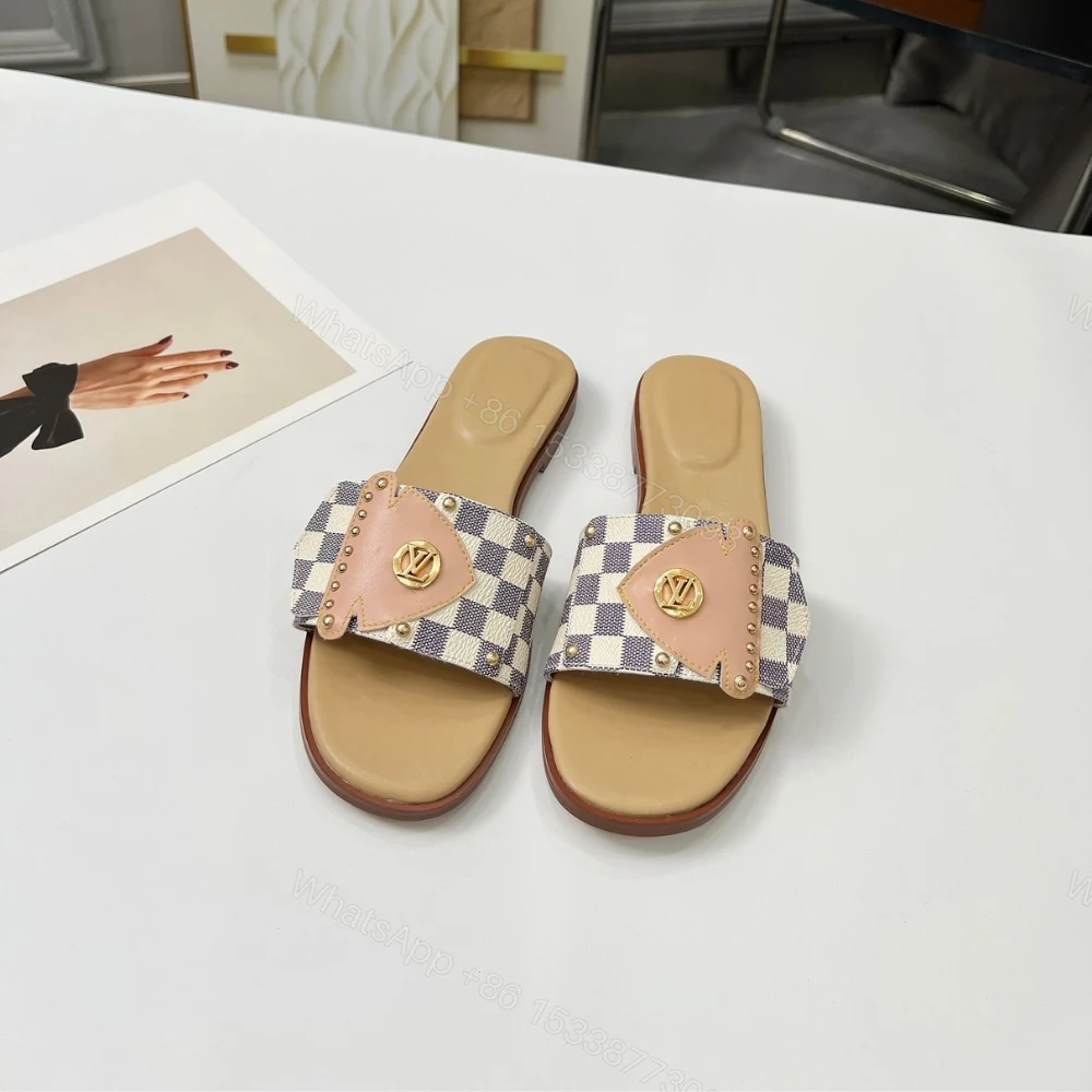 View 3 of LOUIS VUITTON LV FRAME FLAT MULE AZUR 1AHLPK