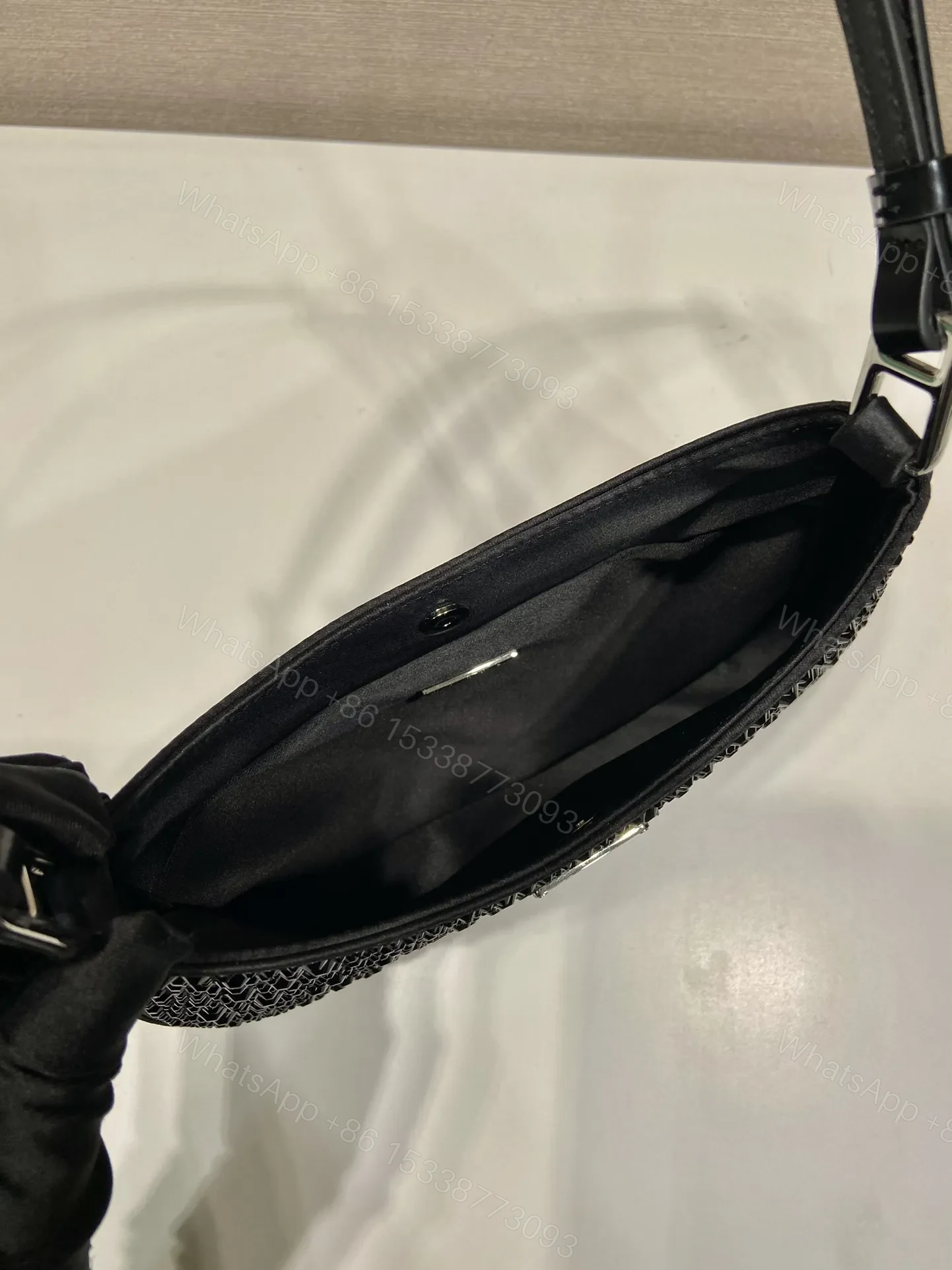 View 5 of Prada Cleo crystal-embellished Shoulder Bag
