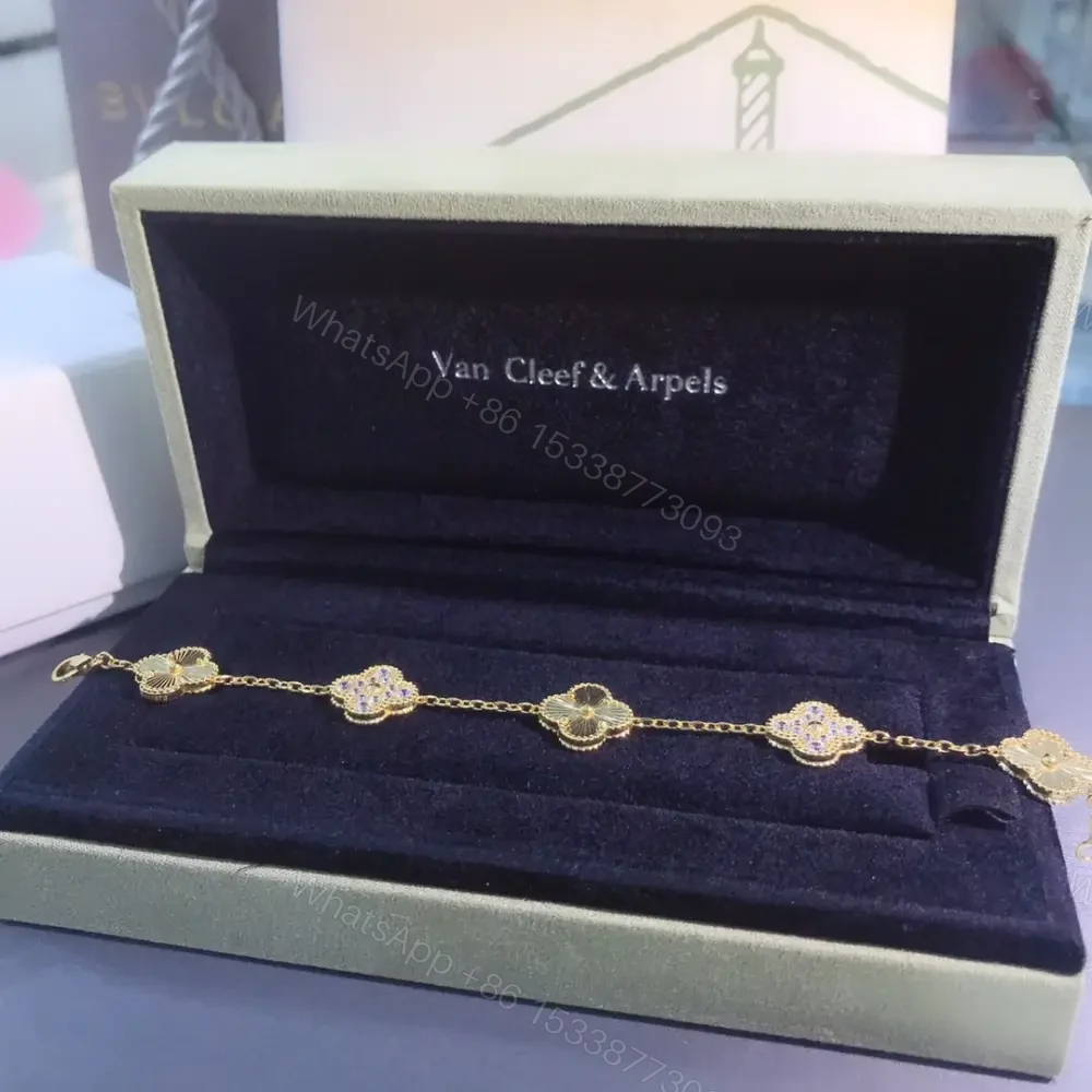 View 4 of 高仿首飾VanCleef&Arpels*RP4KN00五花四葉草金色手鏈