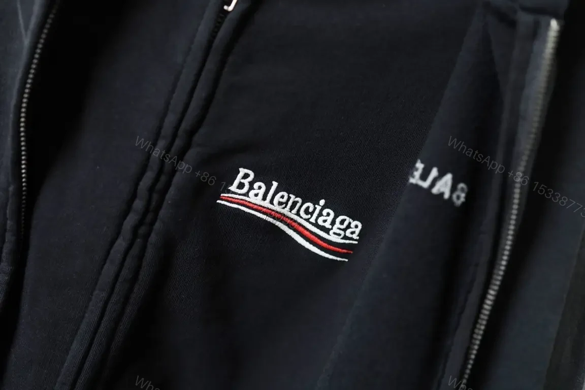 View 8 of Black Zip Hoodie Jacket: Minimalist, All-Season Layering, Durable