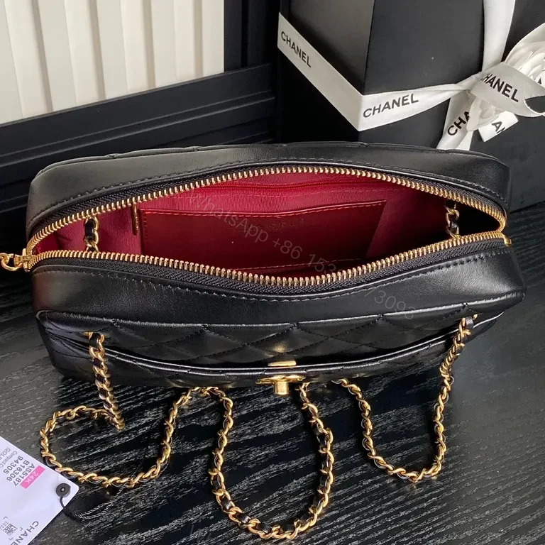 View 7 of Chanel-Inspired Quilted Leather Crossbody: Modern Luxury