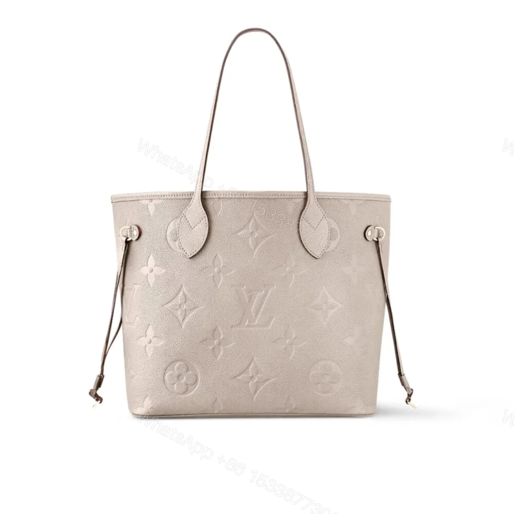 Louis Vuitton Neverfull MM Monogram Empreinte Bag Beige 32Cm — view 1